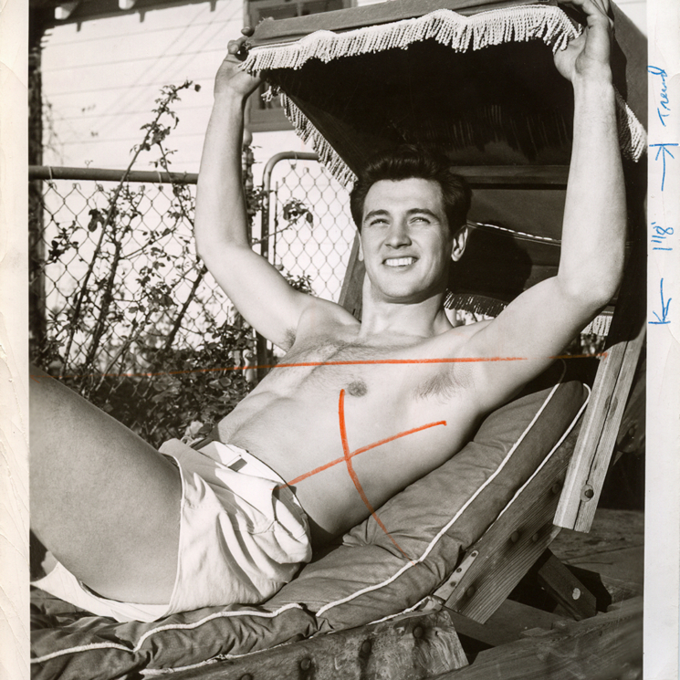 Rock Hudson Sunbathing