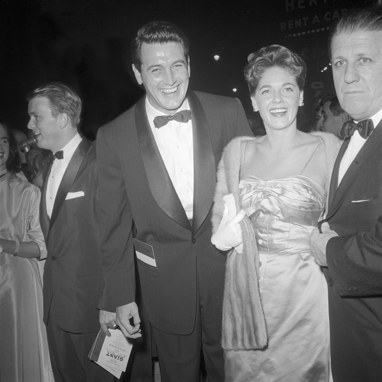 Rock Hudson, Phyllis Gates and George Stevens - Giant Opening